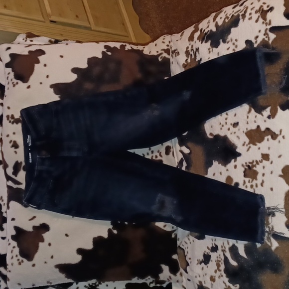 OLD NAVY, CHARCOLE COLOR, HIGH RISE, STRAIGHT LEG SIZE 0 JEANS. - Picture 2 of 7